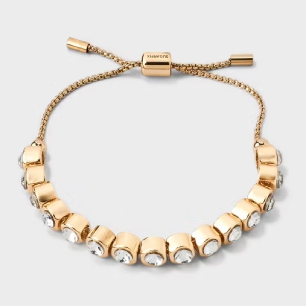 NWOT SUGARFIX by BaubleBar Bracelet - Gold Strand Bracelet, Pull-On Closure